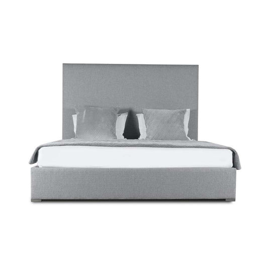 Nativa Interiors - Moyra Plain Upholstered Medium California King Grey Bed - BED-MOYRA-PL-MID-CA-PF-GREY veiw 1