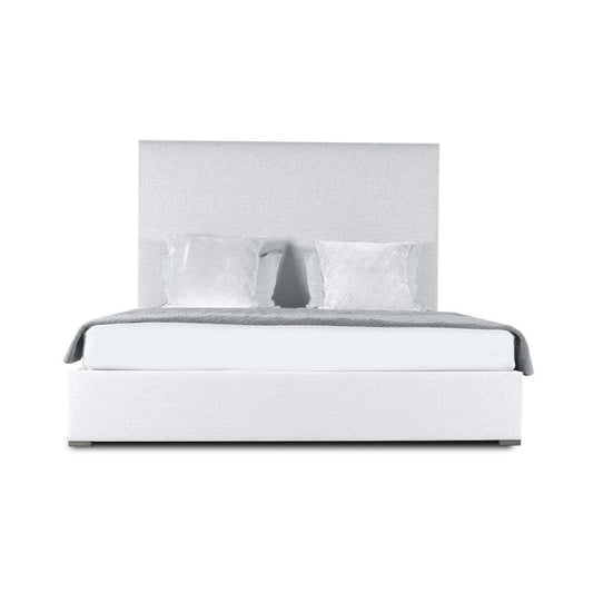 Nativa Interiors - Moyra Plain Upholstered Medium California King Off White Bed - BED-MOYRA-PL-MID-CA-PF-WHITE veiw 1
