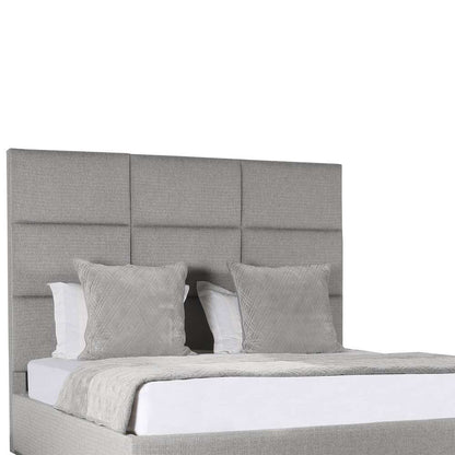Nativa Interiors - Moyra Square Tufted Upholstered Medium California King Grey Bed - BED-MOYRA-SQ-MID-CA-PF-GREY veiw 3
