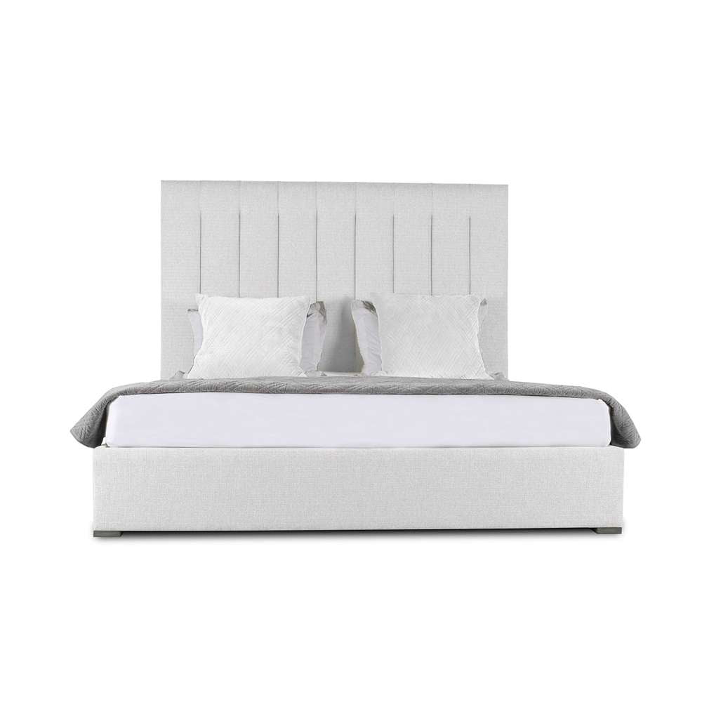 Nativa Interiors - Moyra Vertical Channel Tufted Upholstered Medium California King Off White Bed - BED-MOYRA-VC-MID-CA-PF-WHITE veiw 1