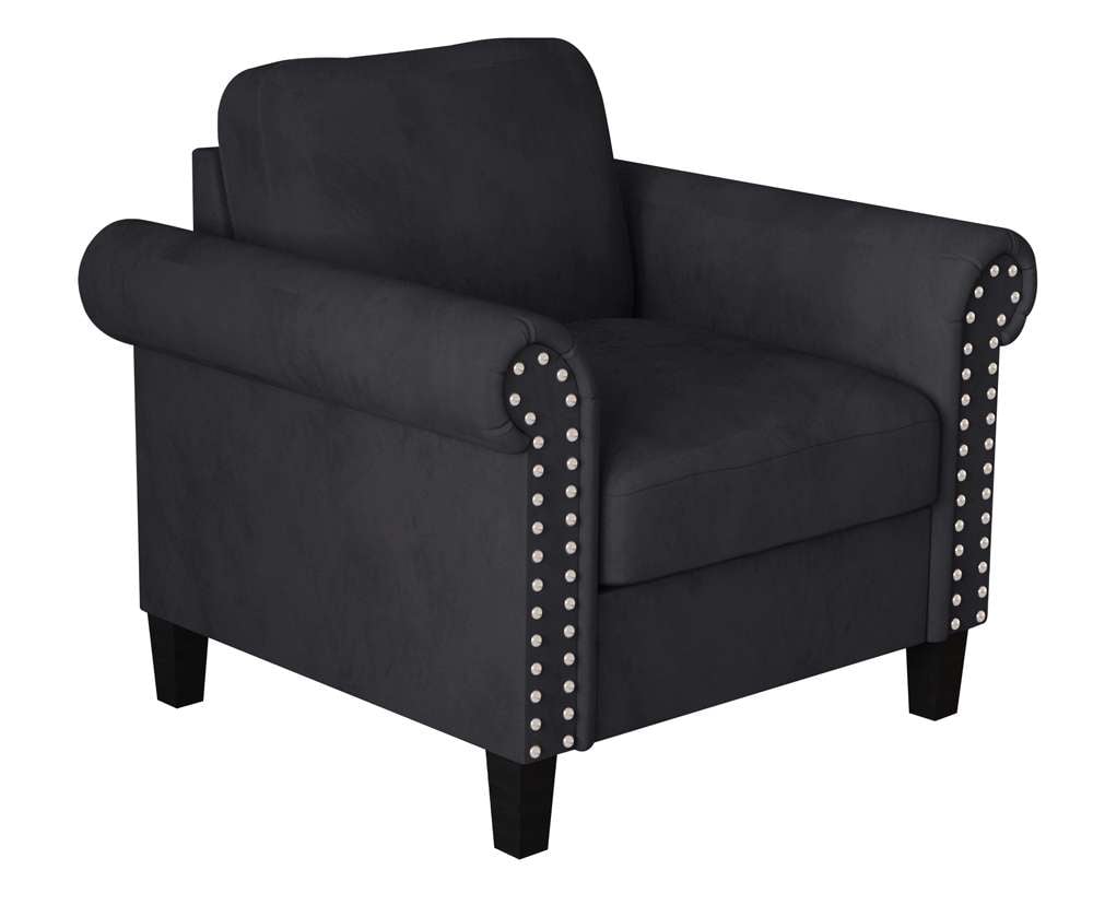 New Classic Furniture - Alani Accent Chair-Black - UKD16-10-BLK veiw 1