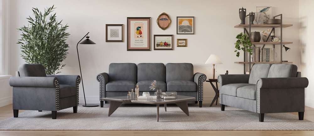 New Classic Furniture - Alani Accent Chair-Gray - UKD16-10-GRY veiw 3