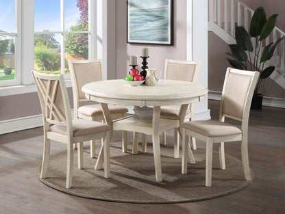 New Classic Furniture - Amy 5Pc Round Dining Set- Bisque - D3651-50S-BSQ veiw 10