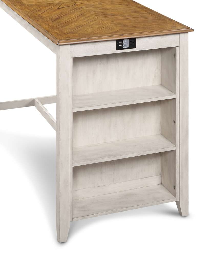 New Classic Furniture - Amy 60in Counter Table and Chairs With Stg (5 Pc) -2 Tone Bisque - D3651-60CS-BSQ veiw 8