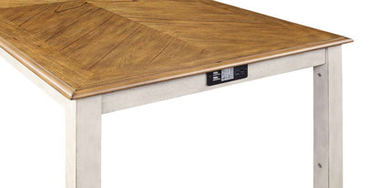 New Classic Furniture - Amy 60in Counter Table and Chairs With Stg (5 Pc) -2 Tone Bisque - D3651-60CS-BSQ veiw 9