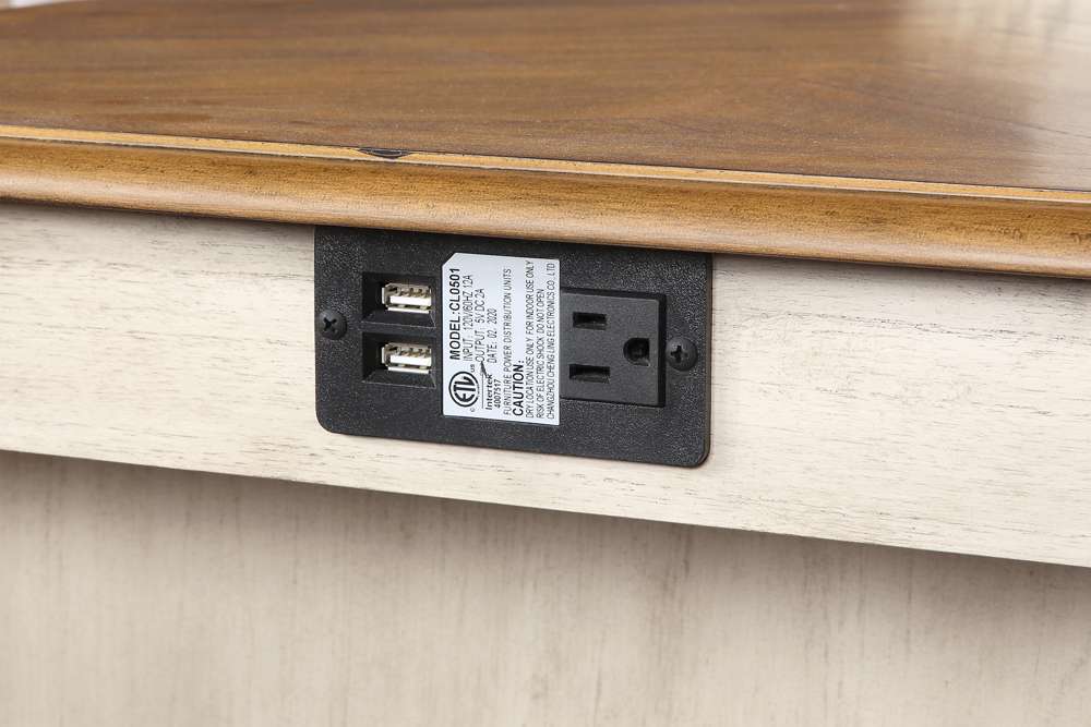 New Classic Furniture - Amy 60in Counter Table and Chairs With Stg (5 Pc) -2 Tone Bisque - D3651-60CS-BSQ veiw 11
