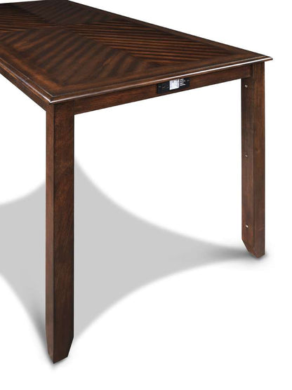 New Classic Furniture - Amy 60in Counter Table and Chairs With Stg (5 Pc) -Cherry - D3651-60CS-CHY veiw 9
