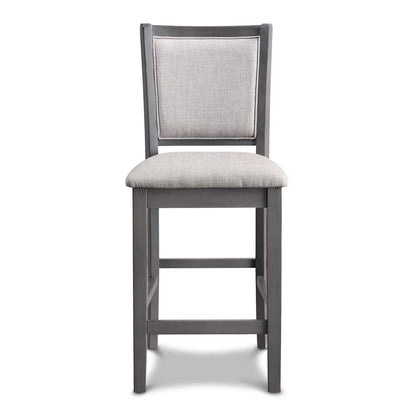 New Classic Furniture - Amy 60in Counter Table and Chairs With Stg (5 Pcs) -Gray - D3651-60CS-GRY veiw 2
