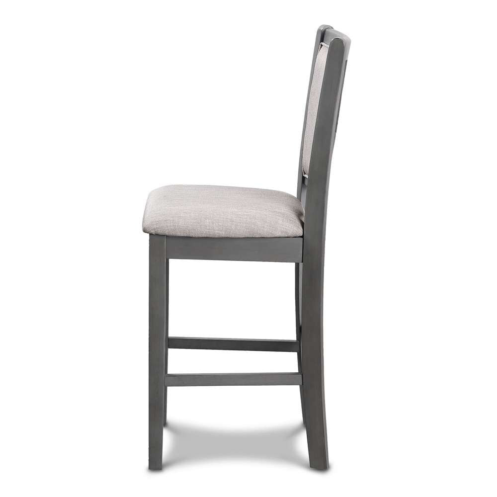 New Classic Furniture - Amy 60in Counter Table and Chairs With Stg (5 Pcs) -Gray - D3651-60CS-GRY veiw 3