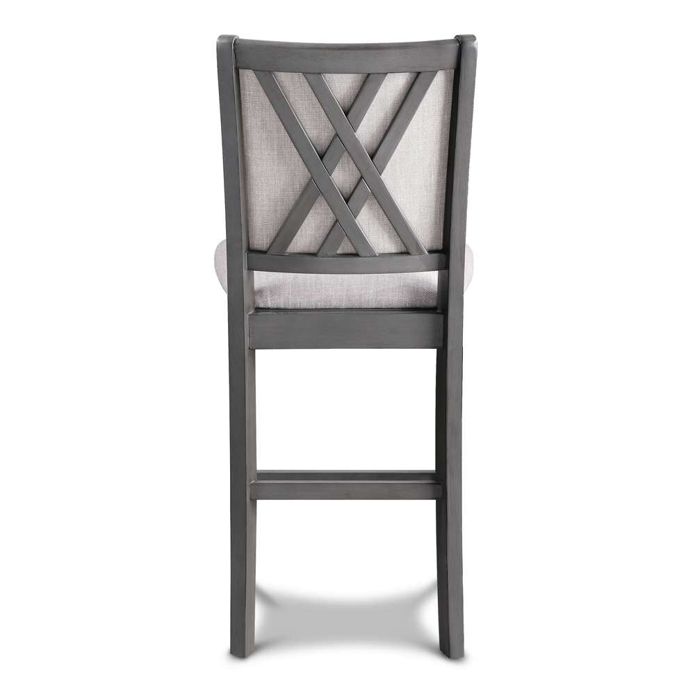 New Classic Furniture - Amy 60in Counter Table and Chairs With Stg (5 Pcs) -Gray - D3651-60CS-GRY veiw 4