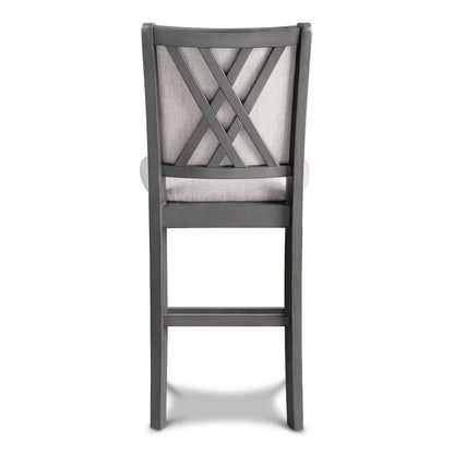 New Classic Furniture - Amy 60in Counter Table and Chairs With Stg (5 Pcs) -Gray - D3651-60CS-GRY veiw 4