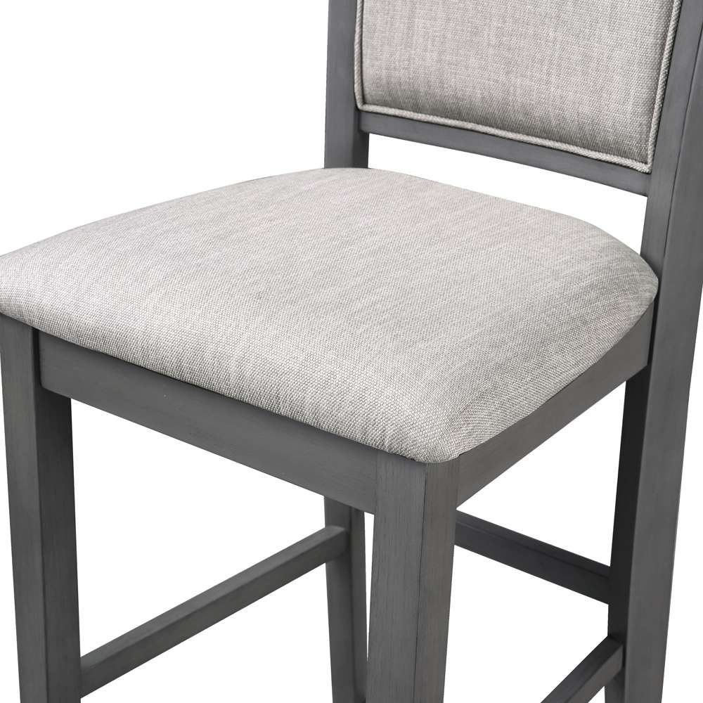 New Classic Furniture - Amy 60in Counter Table and Chairs With Stg (5 Pcs) -Gray - D3651-60CS-GRY veiw 5
