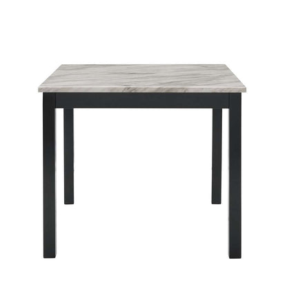 New Classic Furniture - Celeste 5Pc 42in Marble Finish Counter Table & 4 Chairs-Gray - D400-52S-GRY veiw 3