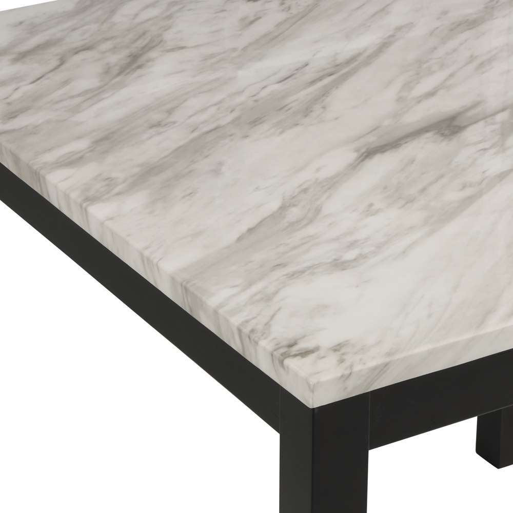 New Classic Furniture - Celeste 5Pc 42in Marble Finish Counter Table & 4 Chairs-Black - D400-52S-BLK veiw 4