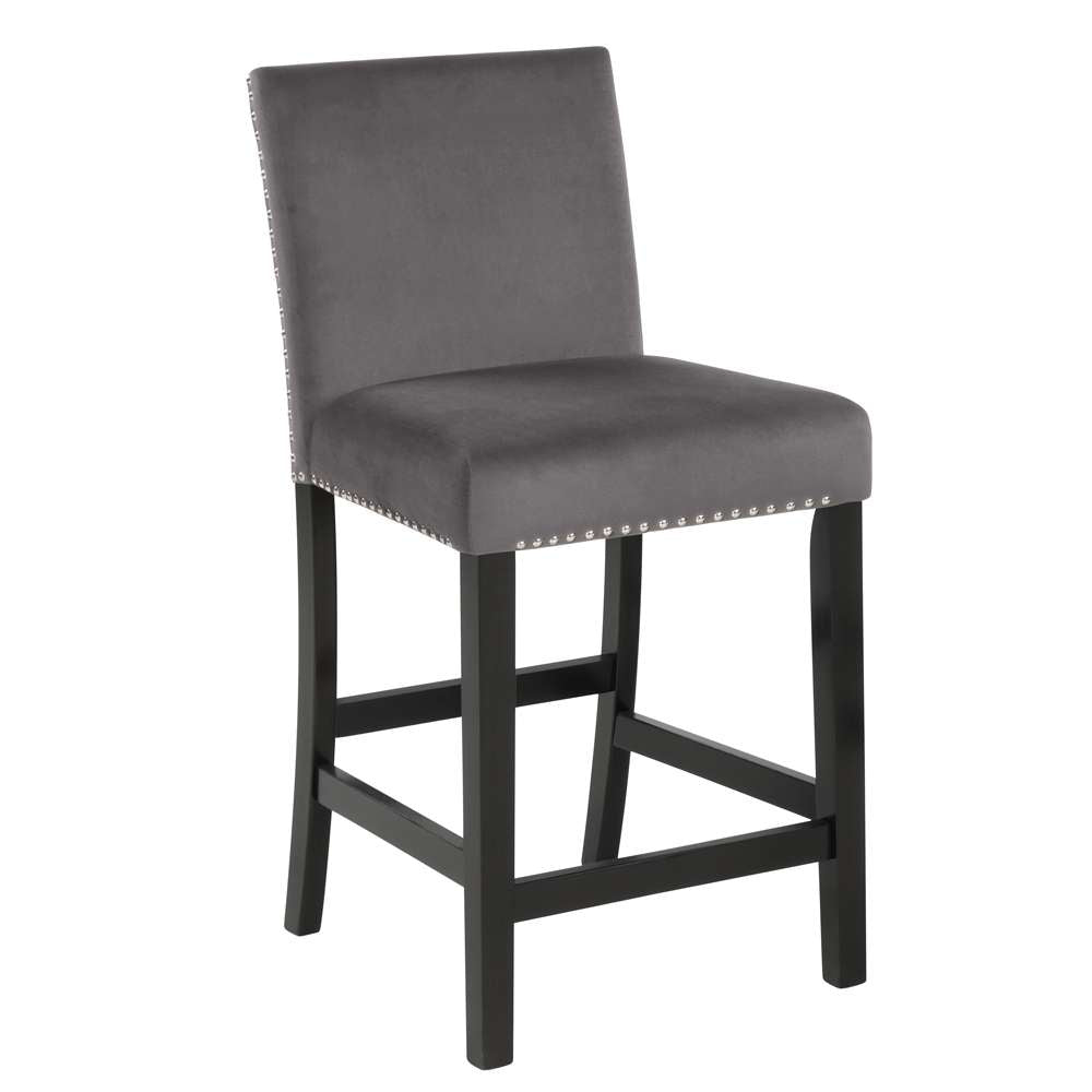 New Classic Furniture - Celeste 5Pc 42in Marble Finish Counter Table & 4 Chairs-Black - D400-52S-BLK veiw 6
