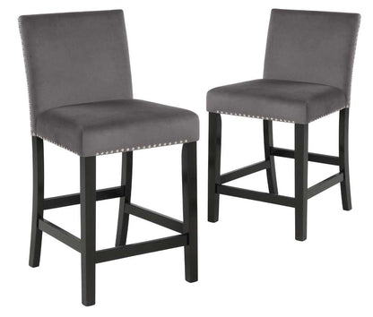 New Classic Furniture - Celeste Counter Chair-Gray (Set of 2) - D400-22-GRY veiw 1
