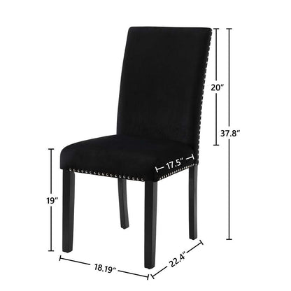 New Classic Furniture - Celeste Dining Chair-Black (Set of 2) - D400-20-BLK veiw 6