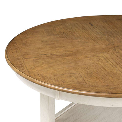 New Classic Furniture - Cori Counter 5 Pc Set-Bisque/Brown - D1719-52S-BSQ veiw 4