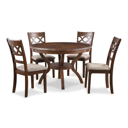 New Classic Furniture - Cori Round Dining 5 Pc Set-Cherry - D1719-50S-CHY veiw 1