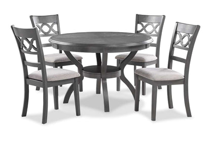 New Classic Furniture - Cori Round Dining 5 Pc Set-Gray - D1719-50S-GRY veiw 1