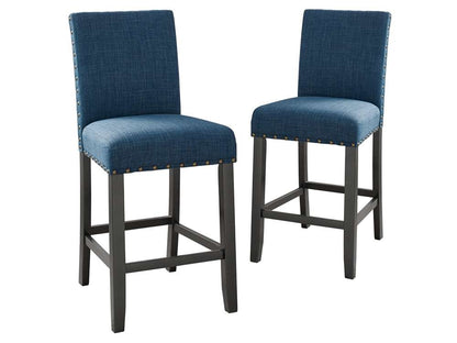 New Classic Furniture - Crispin Marine Blue Counter Chair (Set of 2) - D162-CS-MAR veiw 1