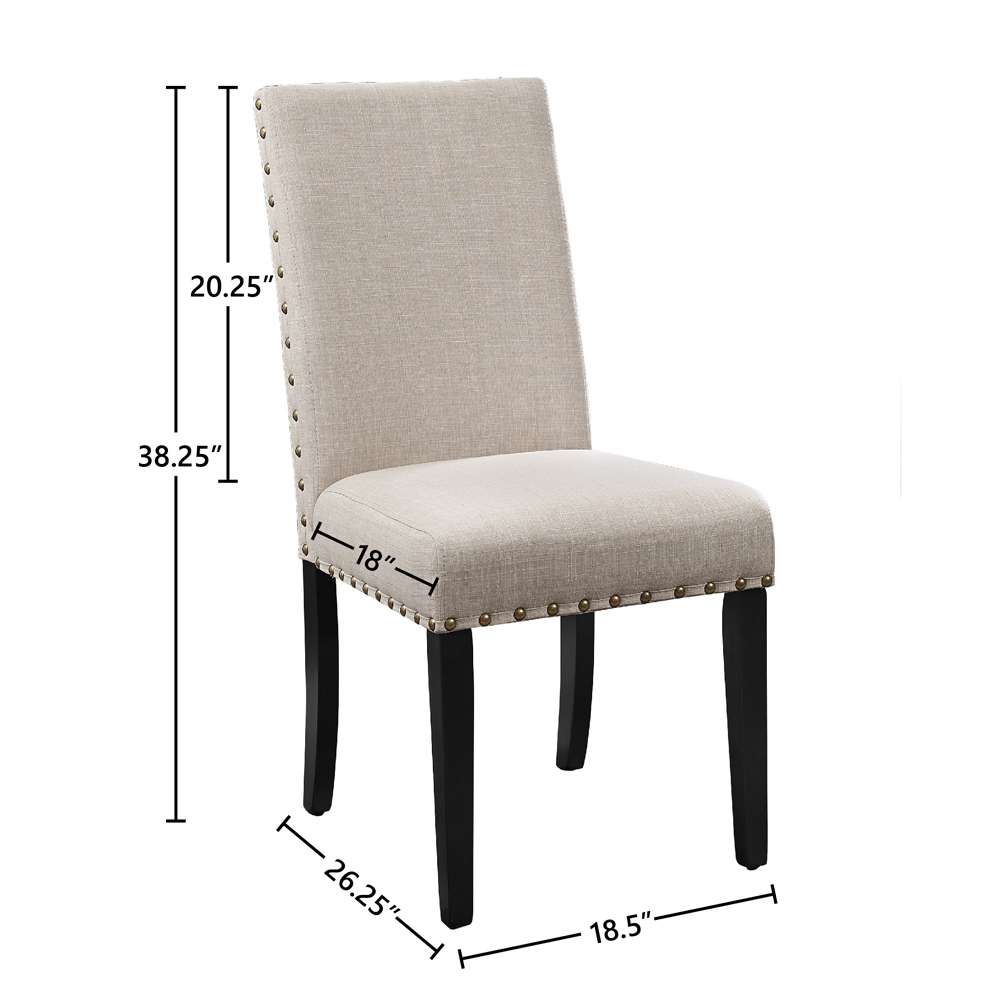 New Classic Furniture - Crispin Natural Beige Dining Chair (Set of 2) - D162-SC-NAT veiw 3