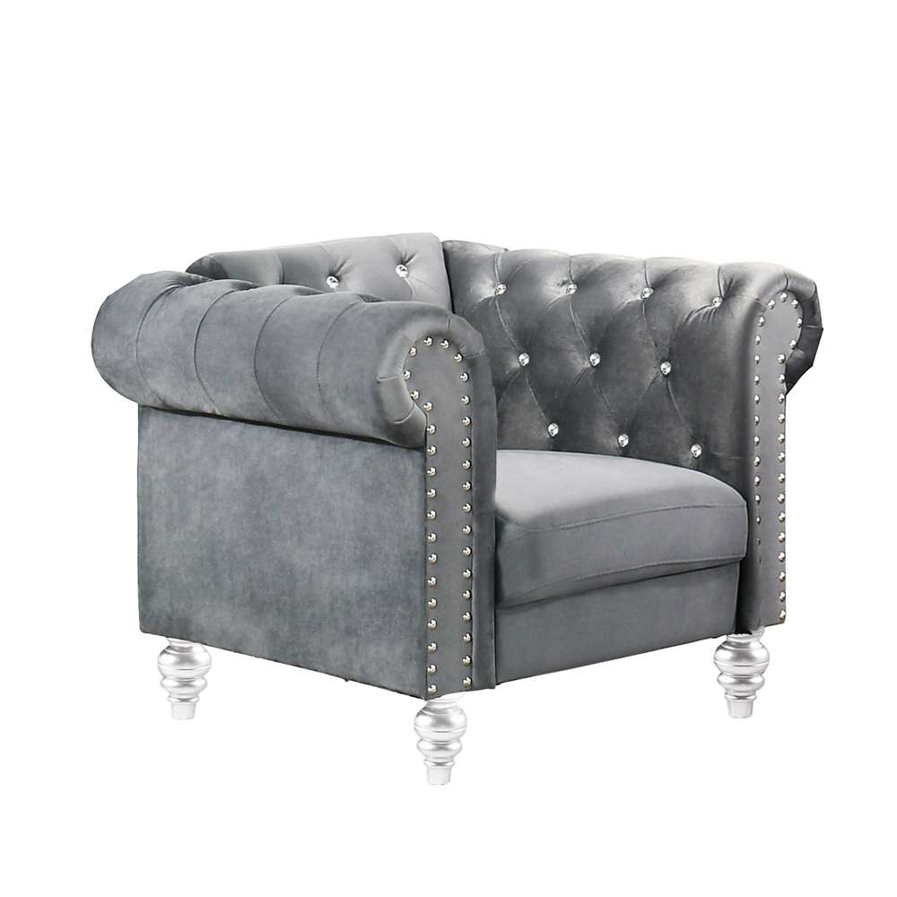 New Classic Furniture - Emma Crystal Chair-Royal Blue - UKD13-10-BLUC veiw 1