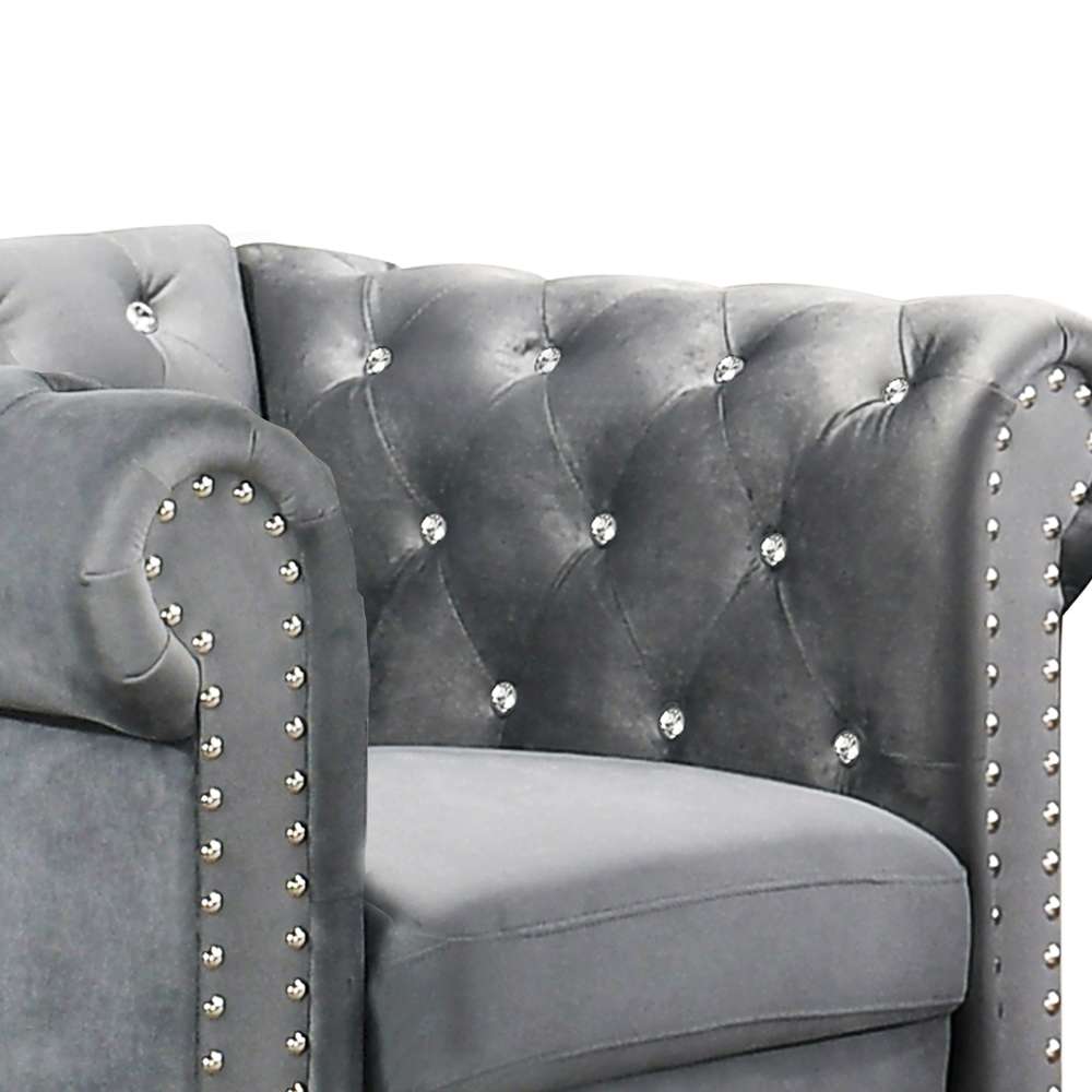 New Classic Furniture - Emma Crystal Chair-Royal Blue - UKD13-10-BLUC veiw 4