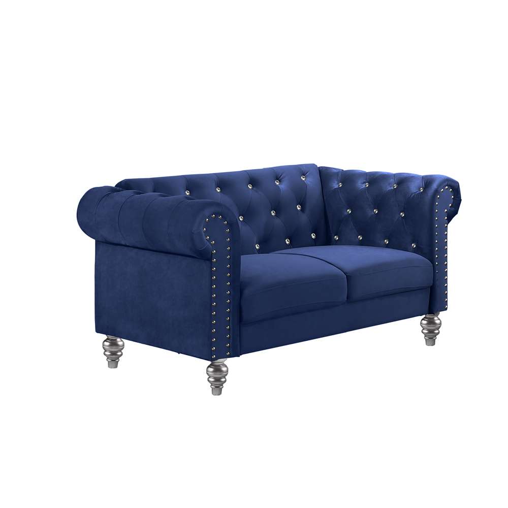 New Classic Furniture - Emma Crystal Loveseat-Gray - UKD13-20-GRYC veiw 1