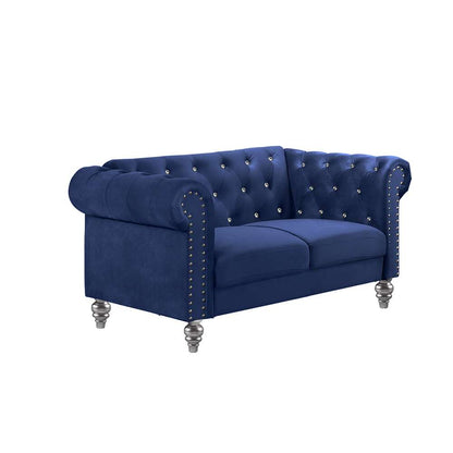 New Classic Furniture - Emma Crystal Loveseat-Gray - UKD13-20-GRYC veiw 1