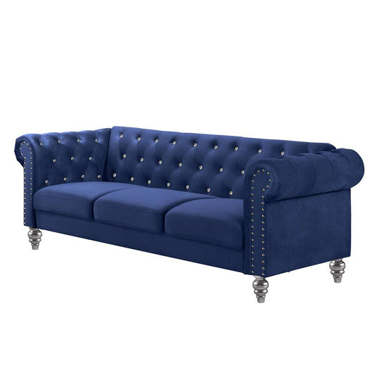 New Classic Furniture - Emma Crystal Sofa-Gray - UKD13-30-GRYC veiw 2