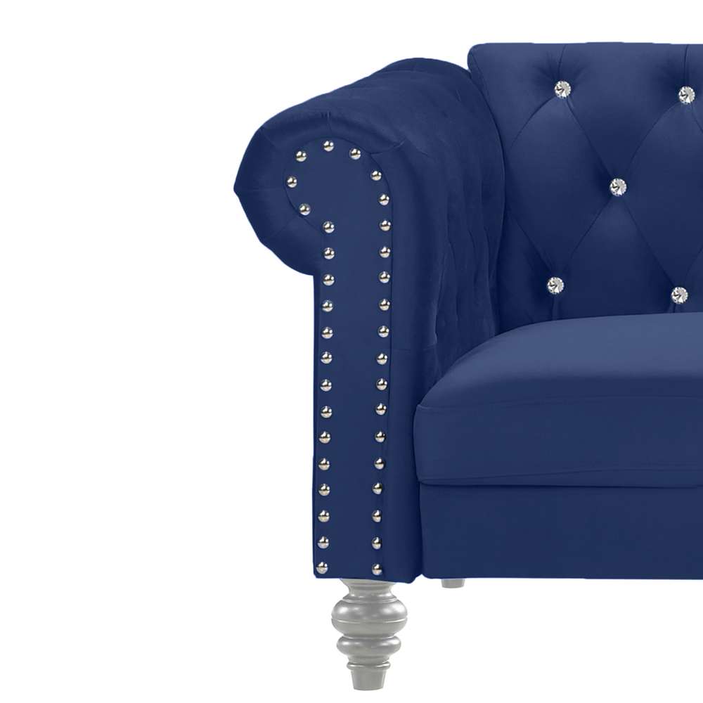 New Classic Furniture - Emma Crystal Sofa-Gray - UKD13-30-GRYC veiw 4
