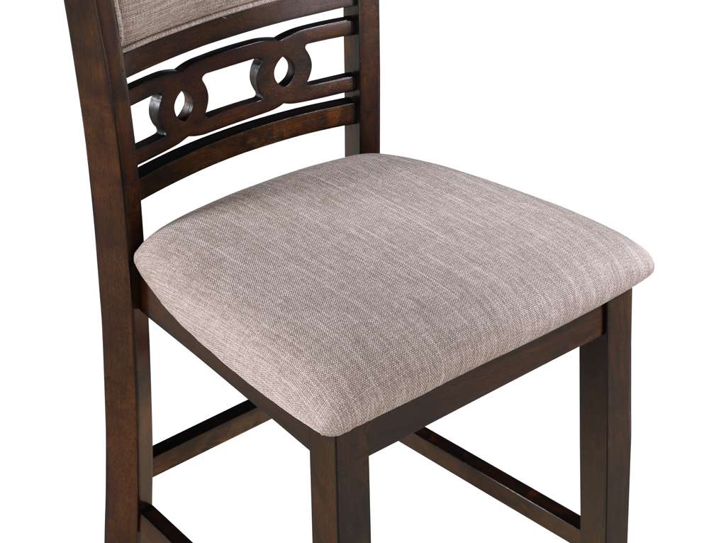New Classic Furniture - Gia 5Pc 42in Square Counter Table & 4 Chairs-Cherry - D1701-542-CHY veiw 3