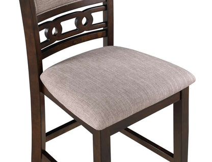 New Classic Furniture - Gia 5Pc 42in Square Counter Table & 4 Chairs-Cherry - D1701-542-CHY veiw 3