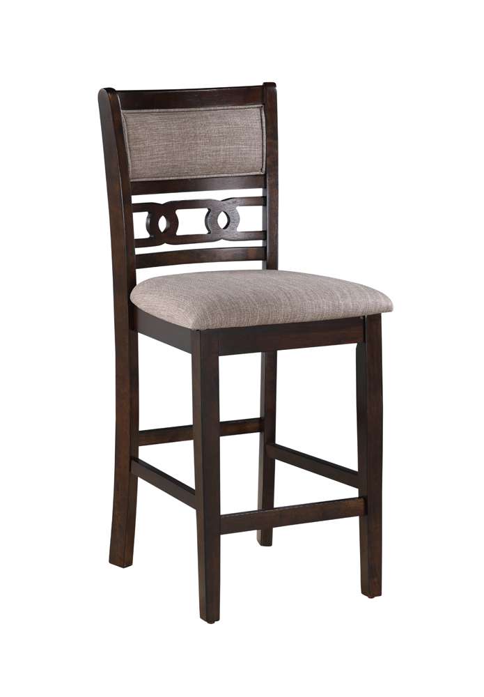New Classic Furniture - Gia 5Pc 42in Square Counter Table & 4 Chairs-Cherry - D1701-542-CHY veiw 8