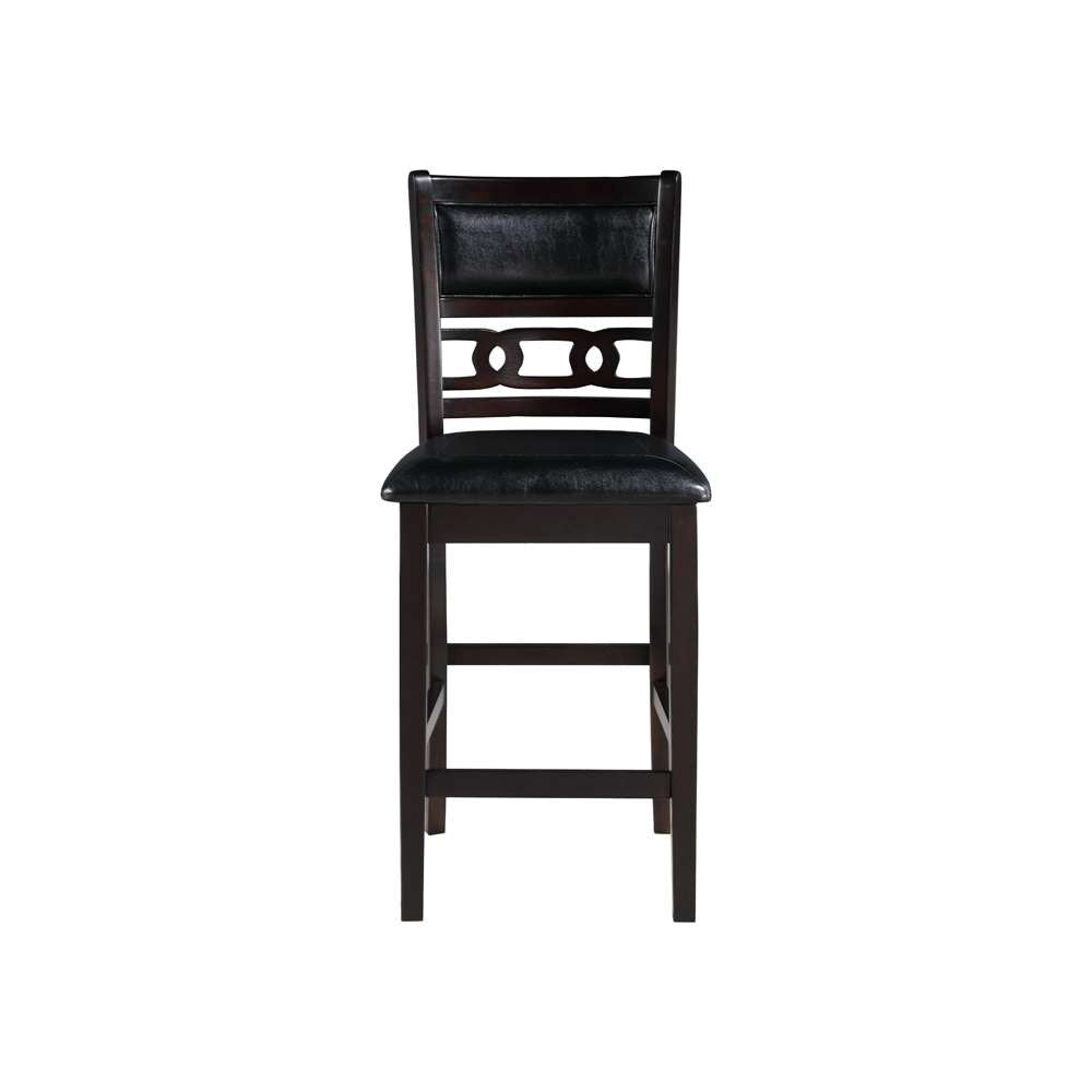 New Classic Furniture - Gia 5Pc 42in Square Counter Table & 4 Chairs-Ebony - D1701-542-EBY veiw 9