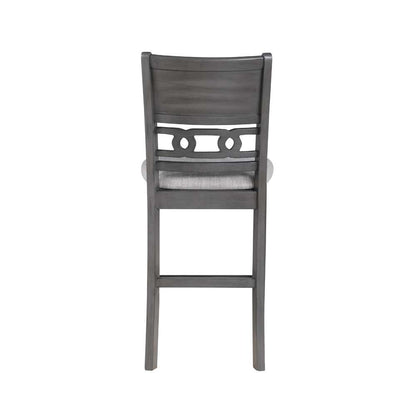 New Classic Furniture - Gia 5Pc 42in Square Counter Table & 4 Chairs-Gray - D1701-542-GRY veiw 2