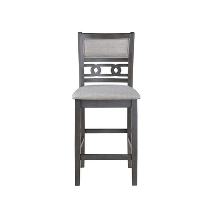 New Classic Furniture - Gia 5Pc 42in Square Counter Table & 4 Chairs-Gray - D1701-542-GRY veiw 9
