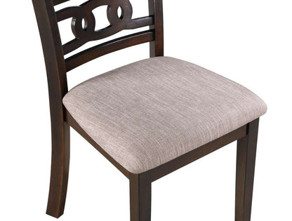 New Classic Furniture - Gia 5Pc 48in Rect. Dining Table & 4 Chairs-Cherry - D1701-548-CHY veiw 4