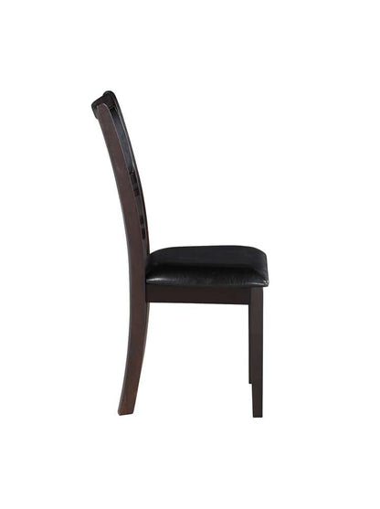 New Classic Furniture - Gia 5Pc 48in Rect. Dining Table & 4 Chairs-Ebony - D1701-548-EBY veiw 2