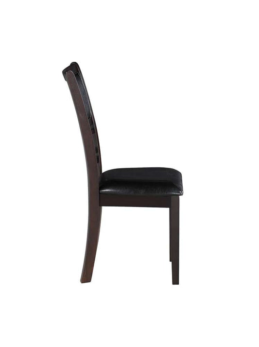 New Classic Furniture - Gia 5Pc 48in Rect. Dining Table & 4 Chairs-Ebony - D1701-548-EBY veiw 2
