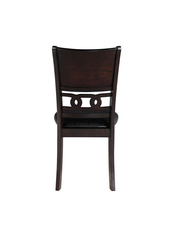 New Classic Furniture - Gia 5Pc 48in Rect. Dining Table & 4 Chairs-Ebony - D1701-548-EBY veiw 3