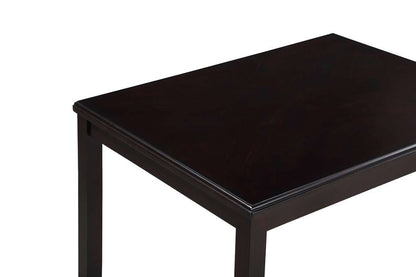 New Classic Furniture - Gia 5Pc 48in Rect. Dining Table & 4 Chairs-Ebony - D1701-548-EBY veiw 9