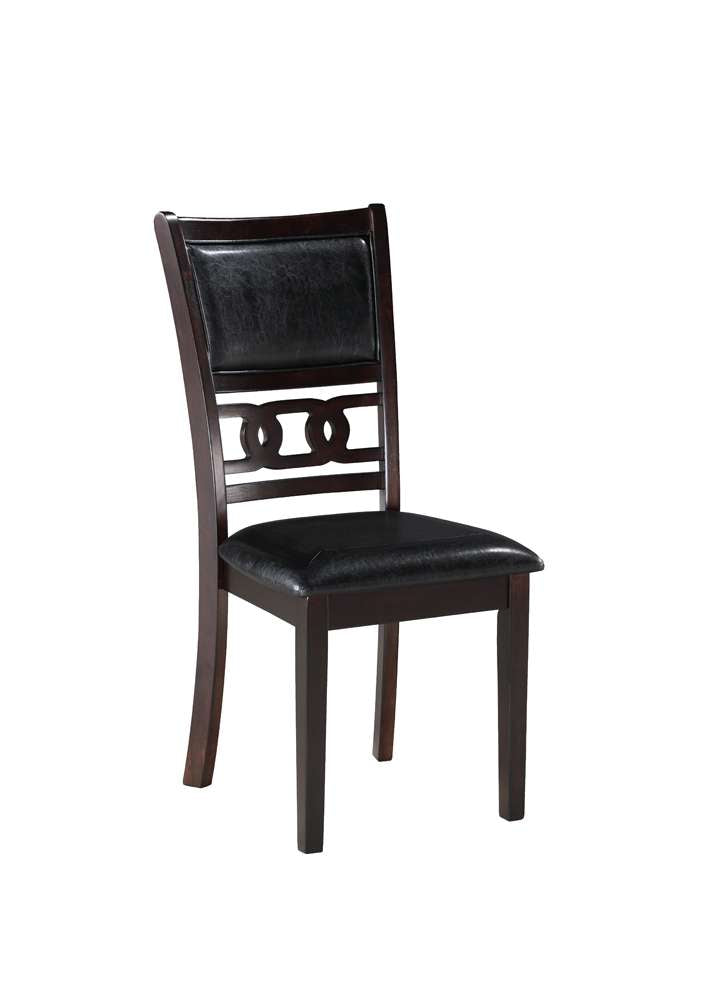 New Classic Furniture - Gia 5Pc 48in Rect. Dining Table & 4 Chairs-Ebony - D1701-548-EBY veiw 10