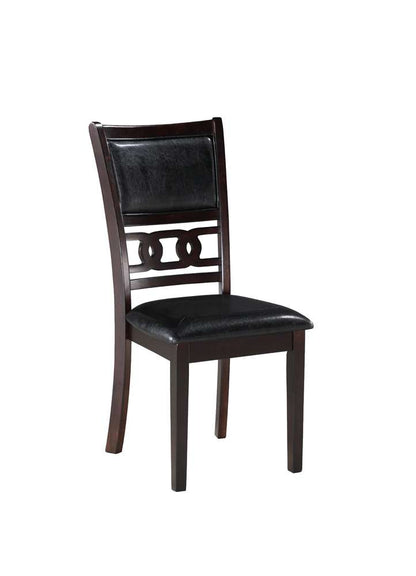 New Classic Furniture - Gia 5Pc 48in Rect. Dining Table & 4 Chairs-Ebony - D1701-548-EBY veiw 10