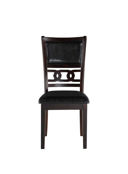 New Classic Furniture - Gia 5Pc 48in Rect. Dining Table & 4 Chairs-Ebony - D1701-548-EBY veiw 11