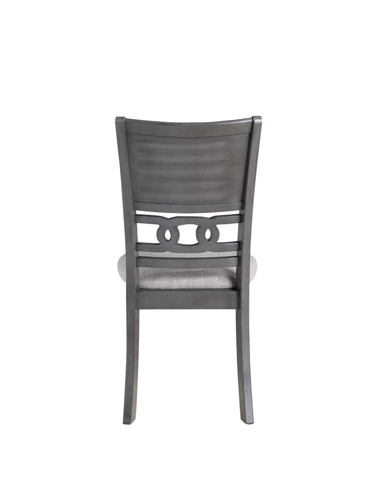 New Classic Furniture - Gia 5Pc 48in Rect. Dining Table & 4 Chairs-Gray - D1701-548-GRY veiw 3