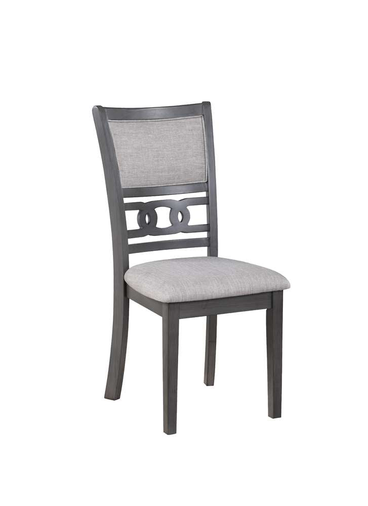 New Classic Furniture - Gia 5Pc 48in Rect. Dining Table & 4 Chairs-Gray - D1701-548-GRY veiw 11