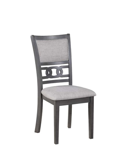 New Classic Furniture - Gia 5Pc 48in Rect. Dining Table & 4 Chairs-Gray - D1701-548-GRY veiw 11
