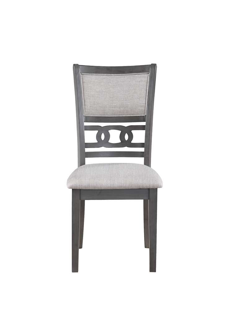 New Classic Furniture - Gia 5Pc 48in Rect. Dining Table & 4 Chairs-Gray - D1701-548-GRY veiw 12